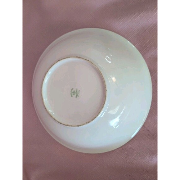 Vintage Japan Meito China Hand Painted Bowl Landscape 8 Inches Diameter - Picture 4 of 5